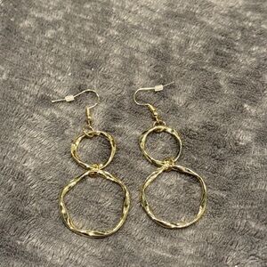 LuLaRoe Gold Double Circle Earrings